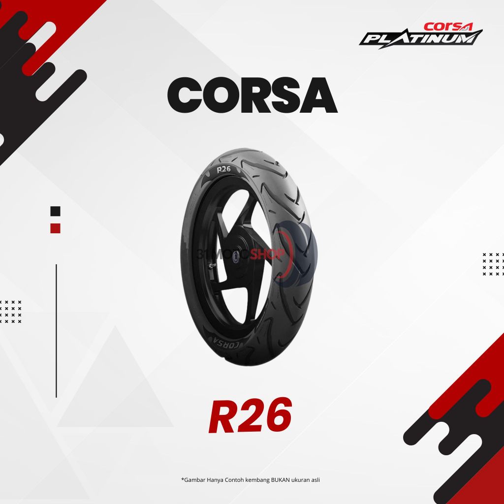 CUCI GUDANG Corsa Ban Motor Matic Tubeless R26 70 100 110 110 120 130 / 80 70 70 80 70 70 Ring 14 Be