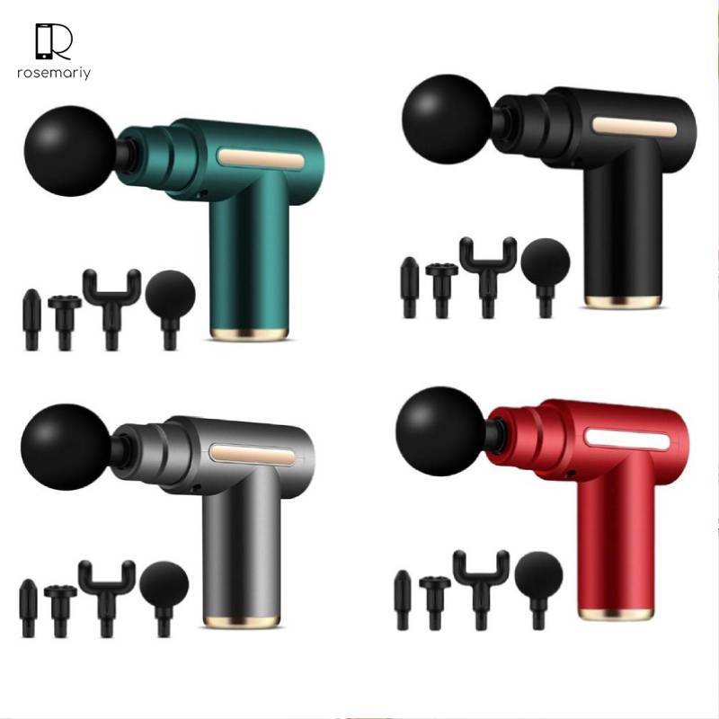 Alat Pijat Refleksi Mini Massage Fascial Gun 4 in 1 — 8