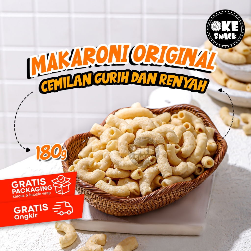 

Makaroni Original 180g | Makaroni Mekar Asin Original
