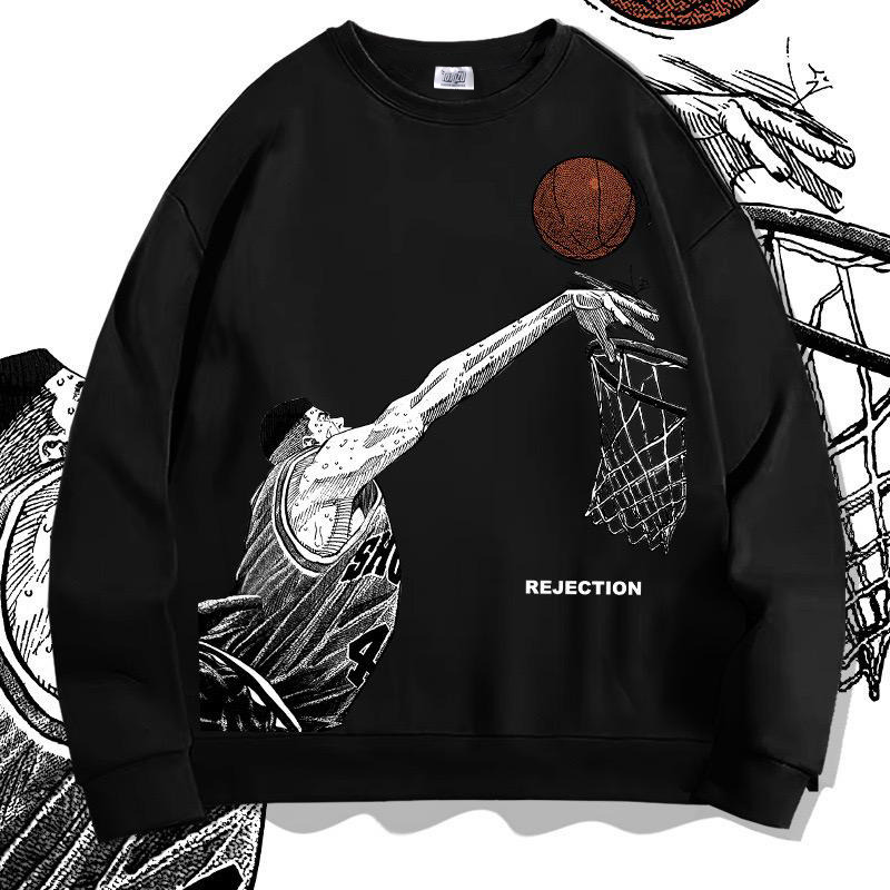 Crewneck Slam Dunk Akagi Rebound Anime Manga Otaku Wibu Unisex Retro Shohoku Basket Ball Team High S