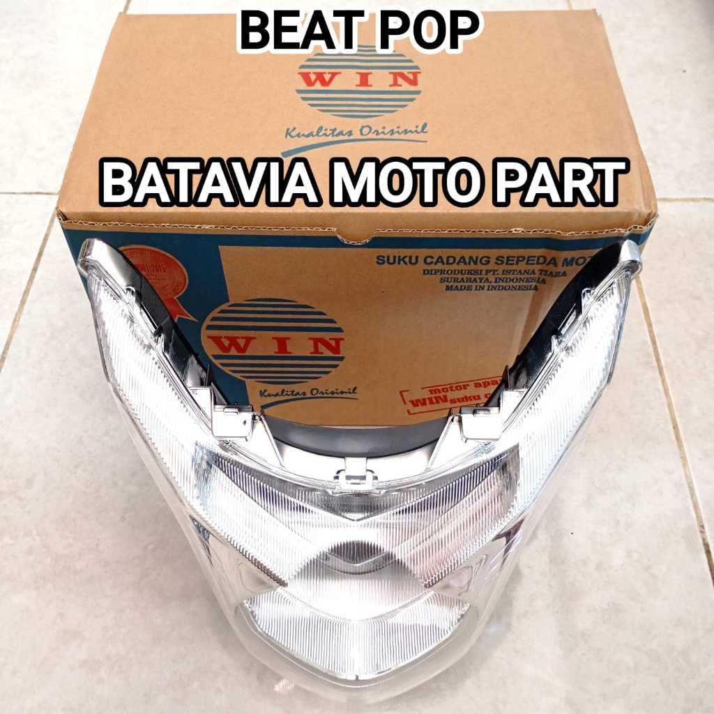 REFLEKTOR LAMPU DEPAN HONDA BEAT POP MIKA LAMPU DEPAN BEAT POP SET WIN