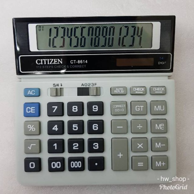 

KODE H88F Kalkulator Citizen CT 8614 14 Digit Besar Kalkulator 14 Digit