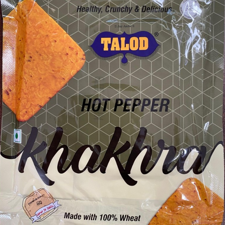 

KHAKHRA HOT PEPPER TALOD 40G / Snack India / Kerupuk India Pedas