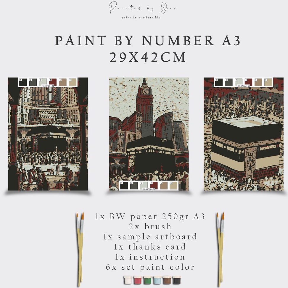 

KODE T1R Paint By Number Kit A3 KABAH