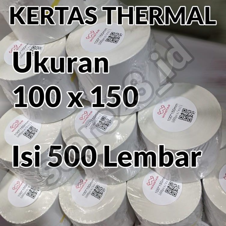 

KODE N18E STICKER KERTAS THERMAL A6 ISI 5 PCS 1 X 15 1X15 1MM X 15MM