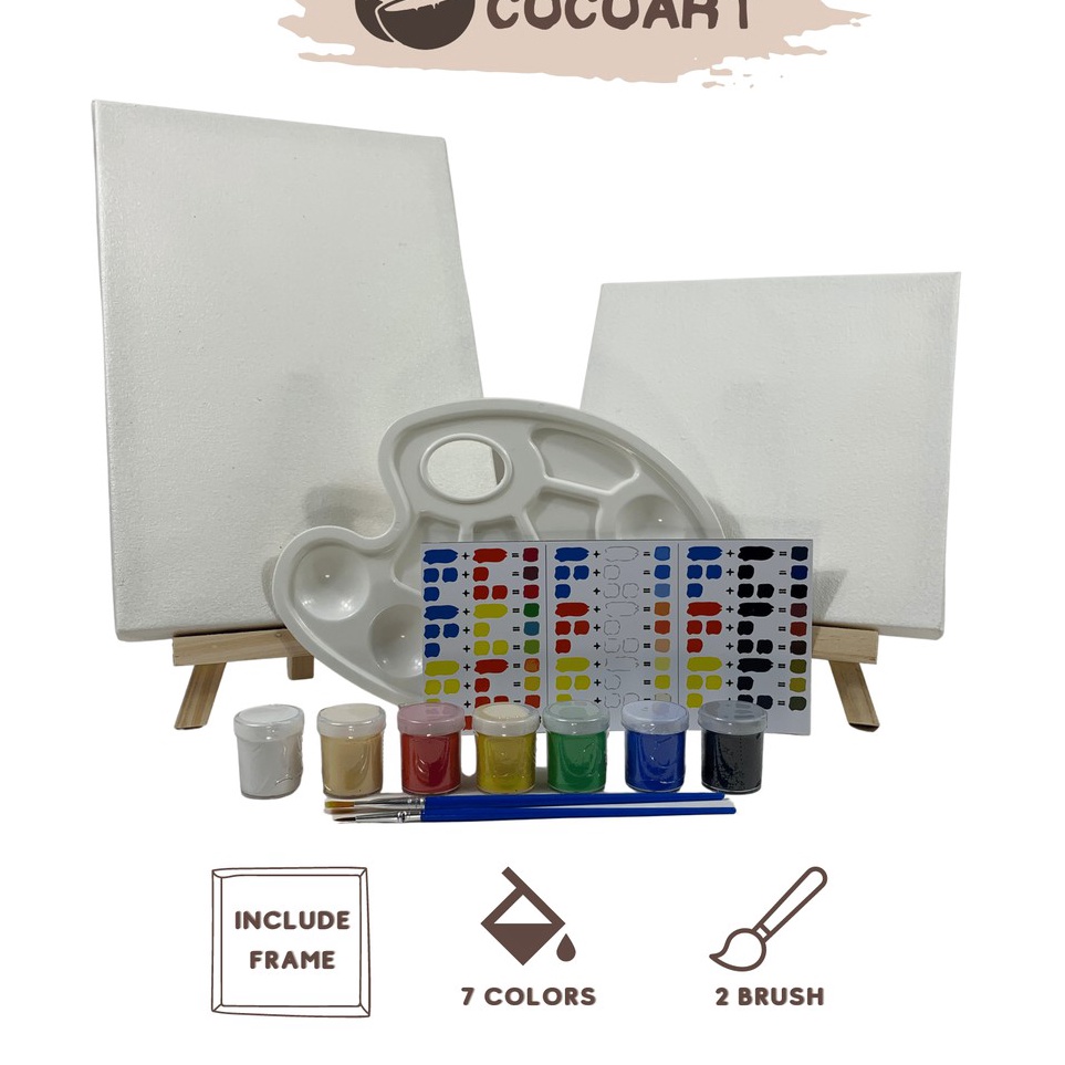 

KODE O94F Painting Kit Cocoartid I Kanvas 2 x 2 cm