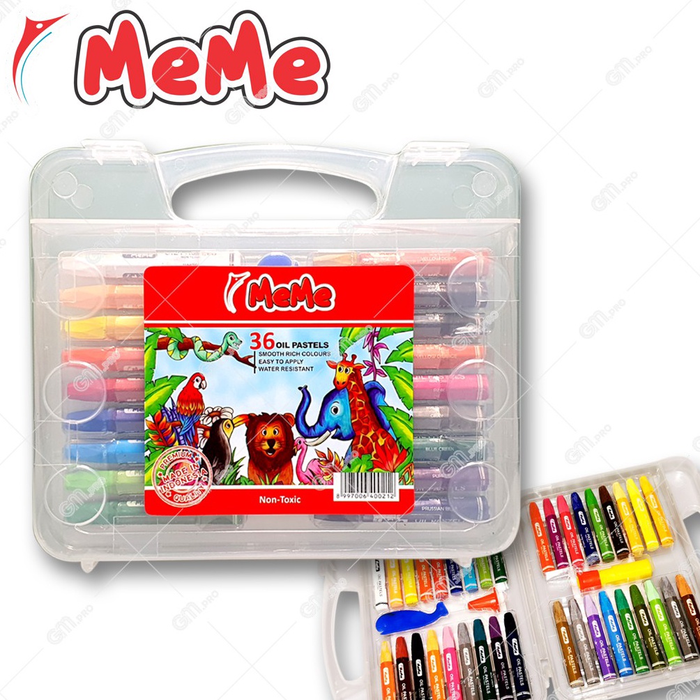 

KODE X75Q Crayon Meme 36 warna Oil Pastel Meme 36 Colors Krayon Oil Pastel Meme 36 warna