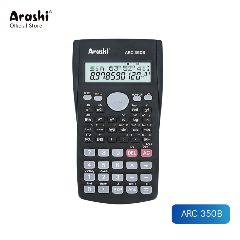 

KODE R8A Arashi Kalkulator ARC 35B 1 Digit Scientific Calculator
