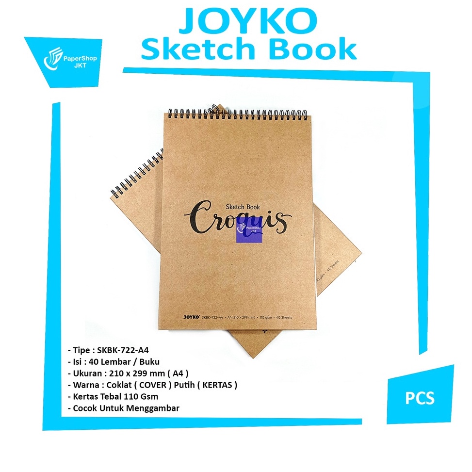 

KODE F44Z JOYKO Sketch Book SKBK722A4 Pcs