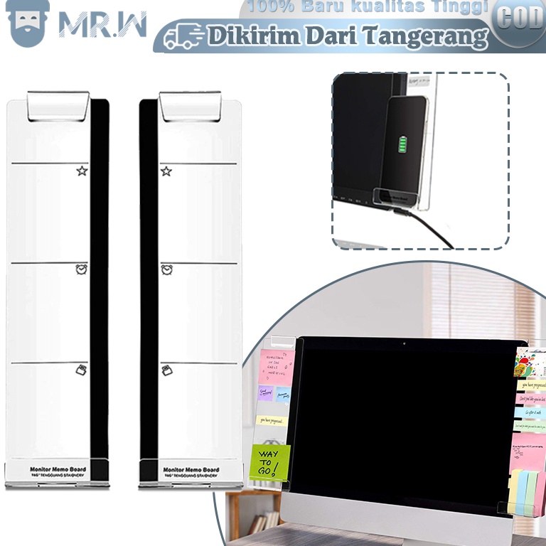 

KODE D19I Papan To Do List Akrilik Memo Board Monitor Papan Tempel Memo Untuk Monitor Komputer