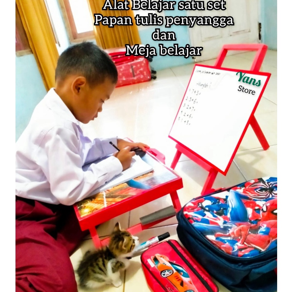 

KODE T12L 1 set paket hemat alat tulispapn tulis penyangga 3x4meja belajar karakterpapan tulis murahpapantulis karakterwhite boardpapn tulis lengkap dan murah
