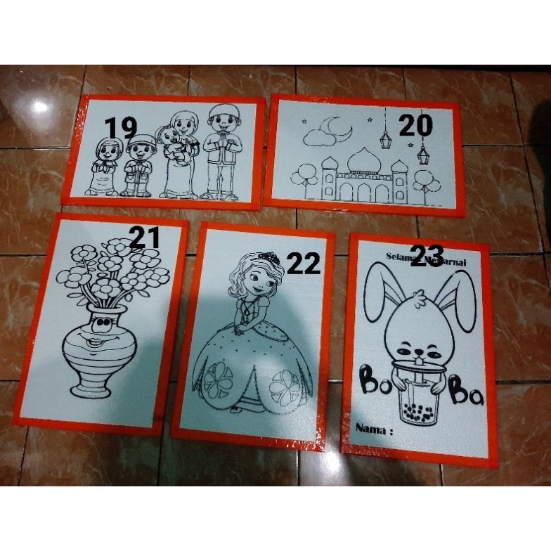 

KODE P65K gabus sterofom lukis anak 5pcs ukuran 33x5