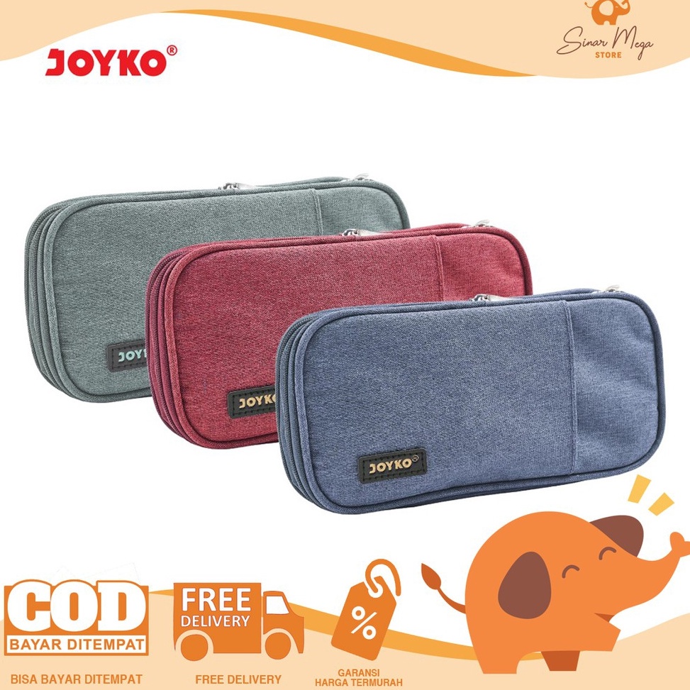 

KODE P2Z Joyko Pencil Case Kotak Tempat Pensil PC54 Pocket Simple Murah Berkualitas