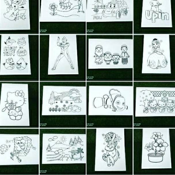 

KODE E62T Styrofoam lukis ukura 33x5x1cm isi 5 gambar