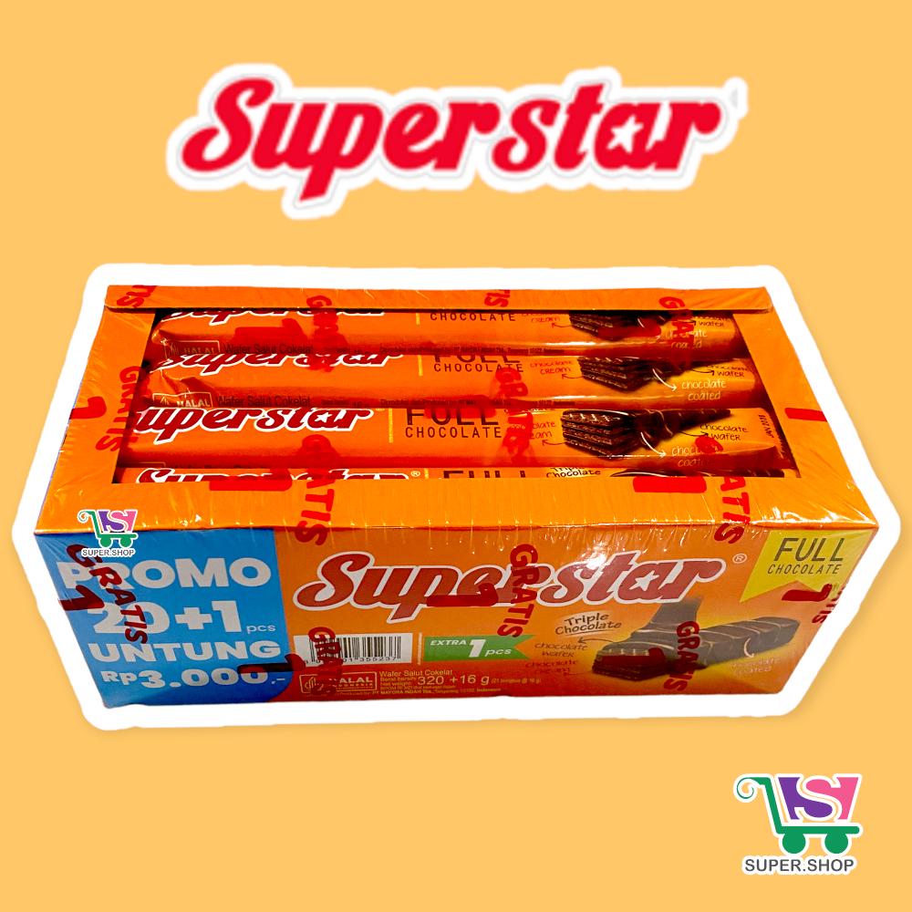 

Superstar Triple Chocolate (isi 20 pcs) Cokelat Superman