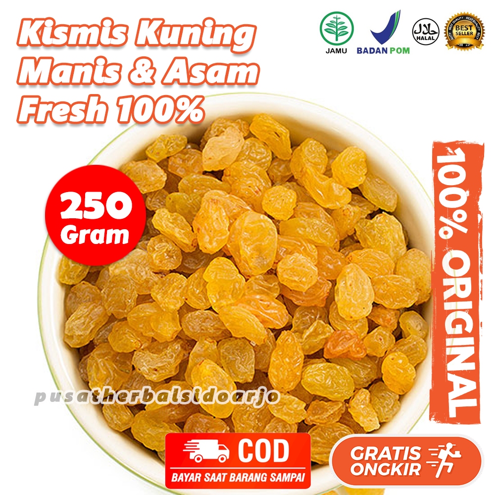 

250gr Kismis Buah Anggur Kering Rasa Asam dan Manis Golden Raisin Black Raisin