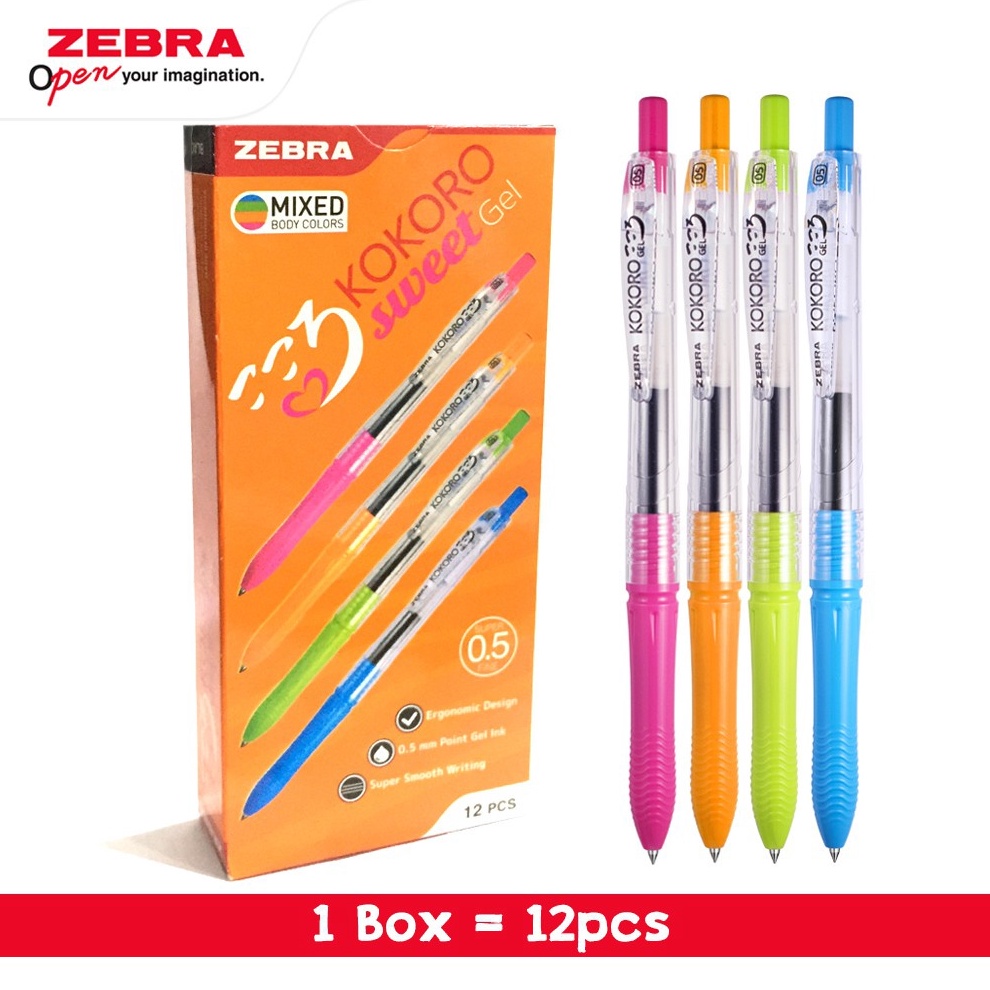 

KODE H59W Pen Gel Zebra Kokoro Sweet 5mm Per 1 Lusin