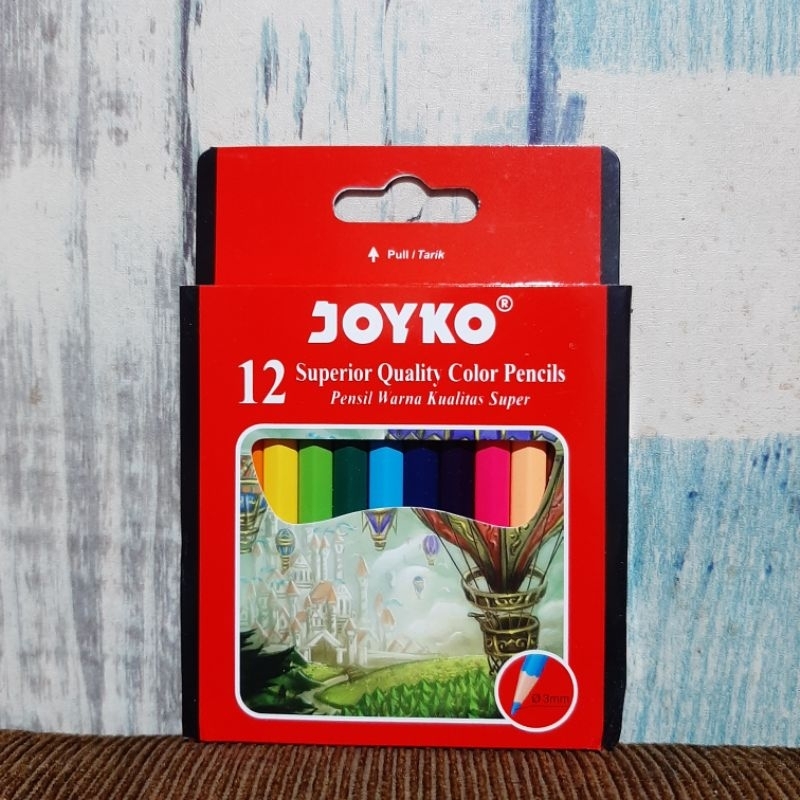 

pensil warna pendek joyko cp-102 12 warna