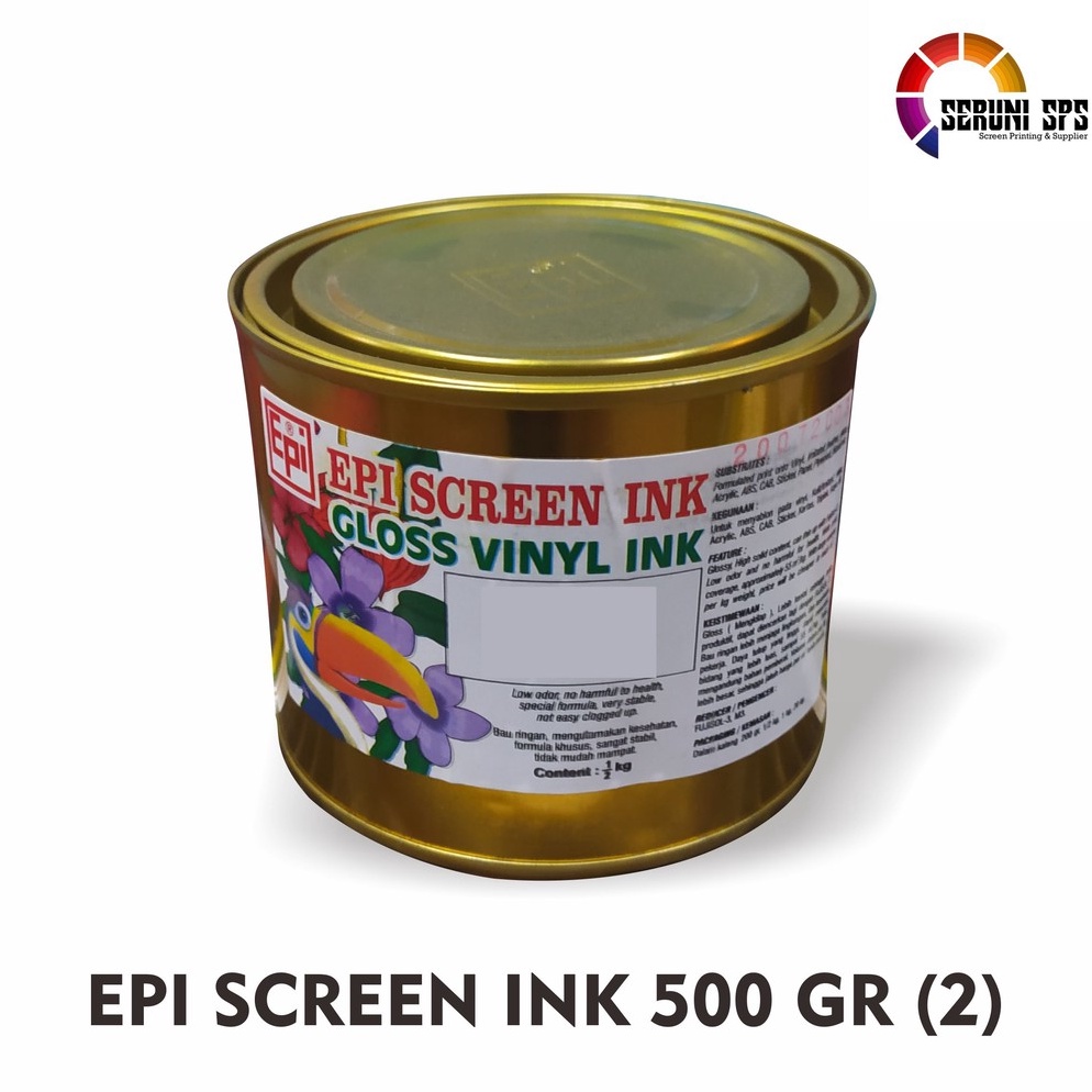 

KODE U24L Vinyl Epi Screen Ink Cat PVC Oil Base Sablon Kuas 5 GR Seri Warna 2