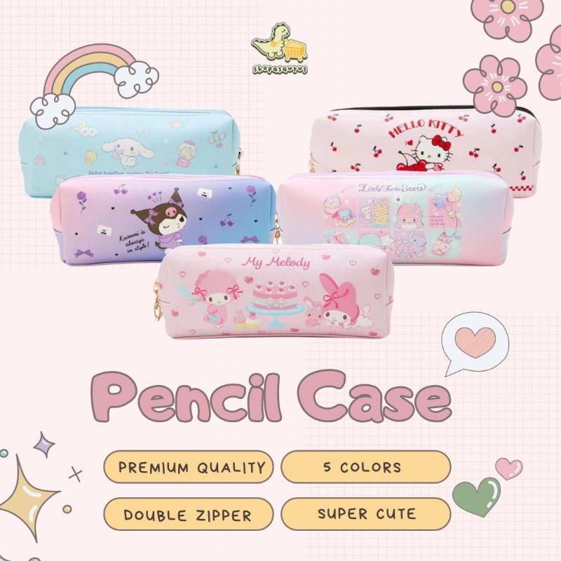 

Pencil case sanrio premium quality kotak pensil sanrio kuromi my melody hello kitty cinnamoroll little twin stars