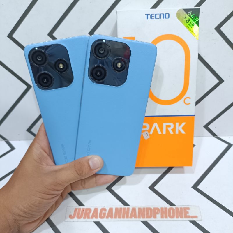 Tecno Spark 10c Ram 4/64GB Hp Second Bekas Fullset