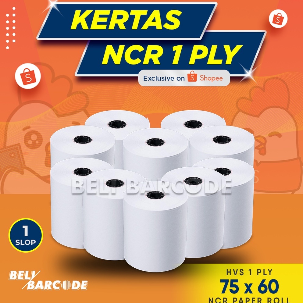 

KODE L77V 1 Slop Kertas Struk 75x6 mm 1 Ply Isi 1 Roll