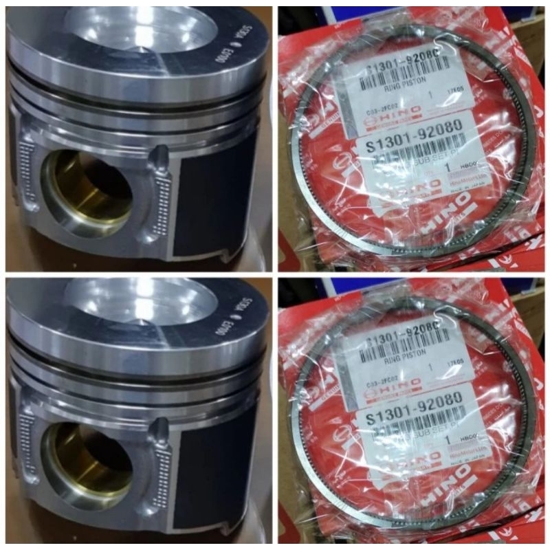 PISTON RING SET HINO LOHAN JO8E J08E HINO 500 BUS HINO RK260 RK8 GENUINE