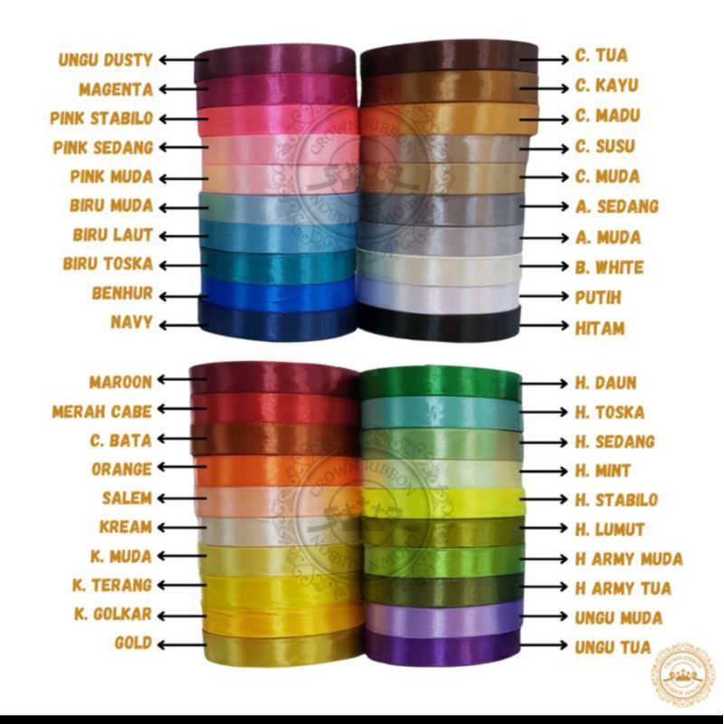 

PITA SATIN 3/8 INCH 1 CM