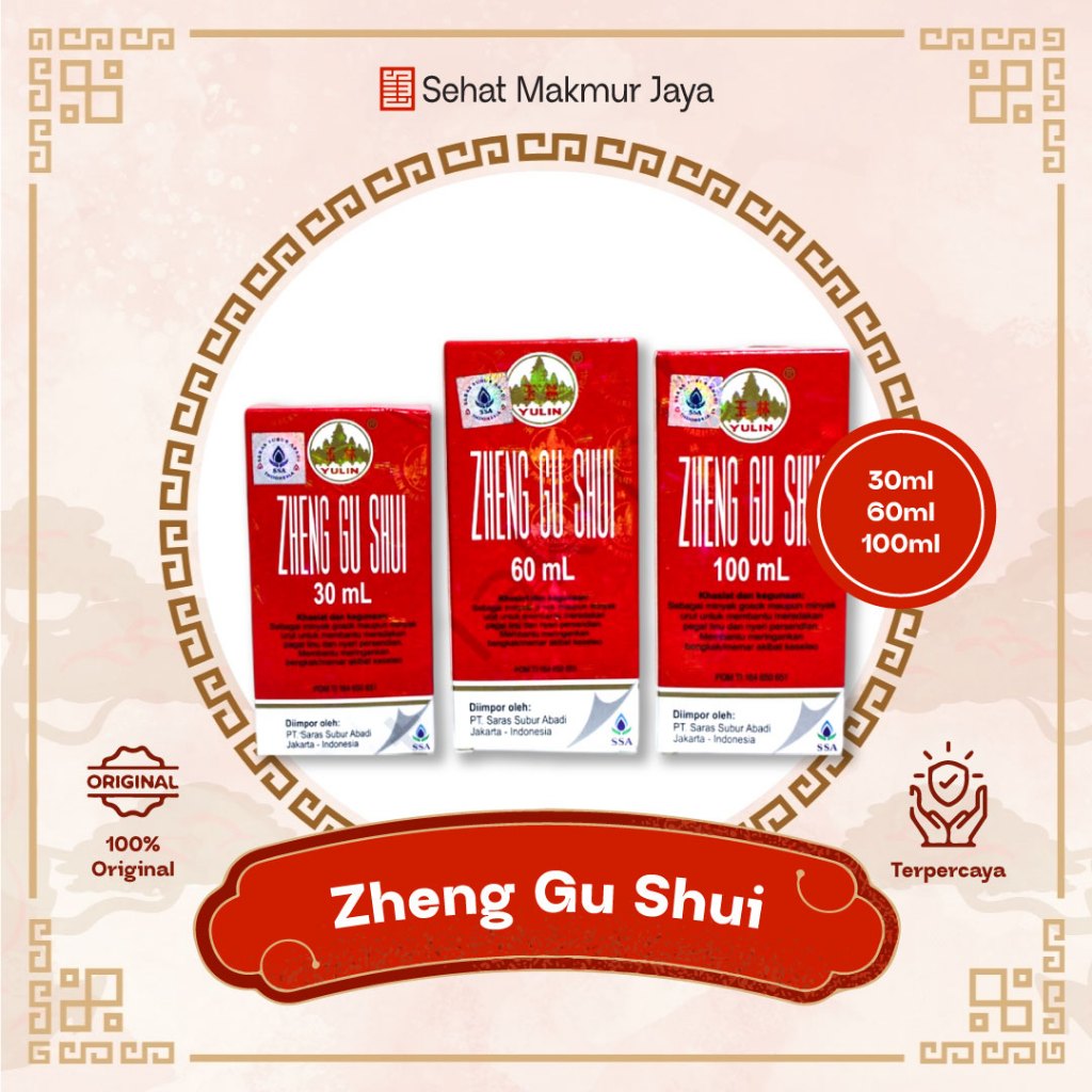 Zheng Gu Shui Original Arak Gosok China Isi 30ml 60ml 100ml - Spray Pereda Nyeri