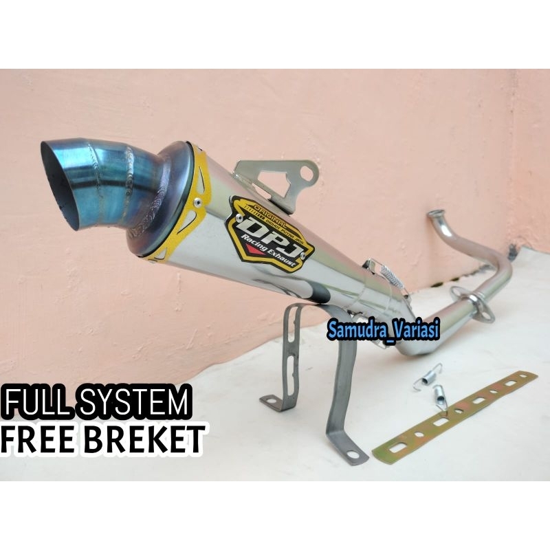 Knalpot Racing DPJ untuk motor matic Honda Beat karbu, Beat PGM-FI, Beat pop, beat Esp, beat CBS, be