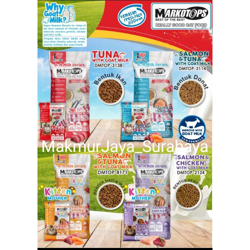 Markotop dry food 800gr adult & kitten