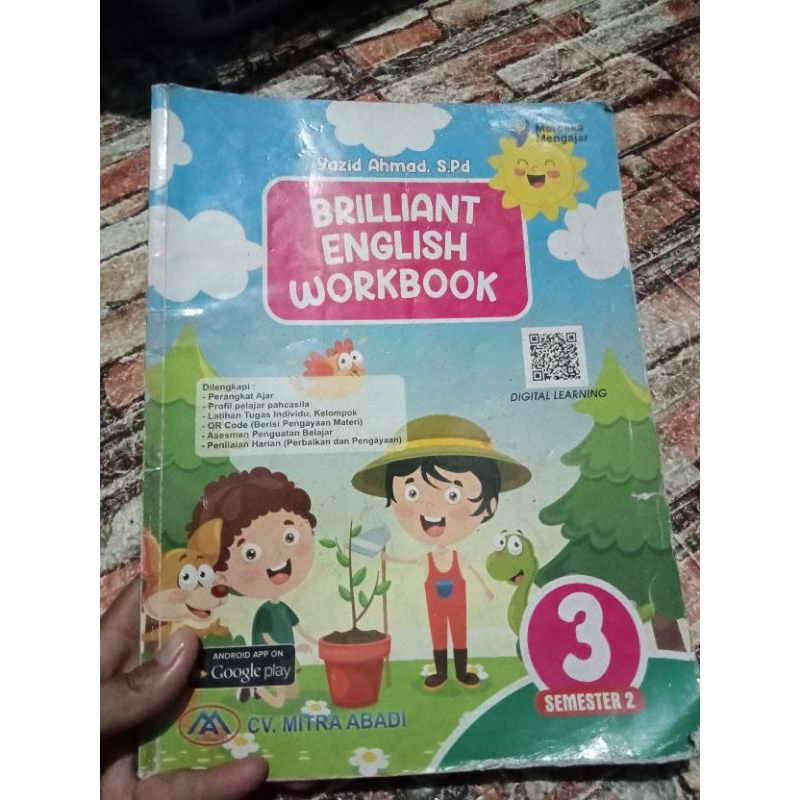 PRELOVED BUKU BRILLIANT ENGLISH WORKBOOK kelas 3 semester 2