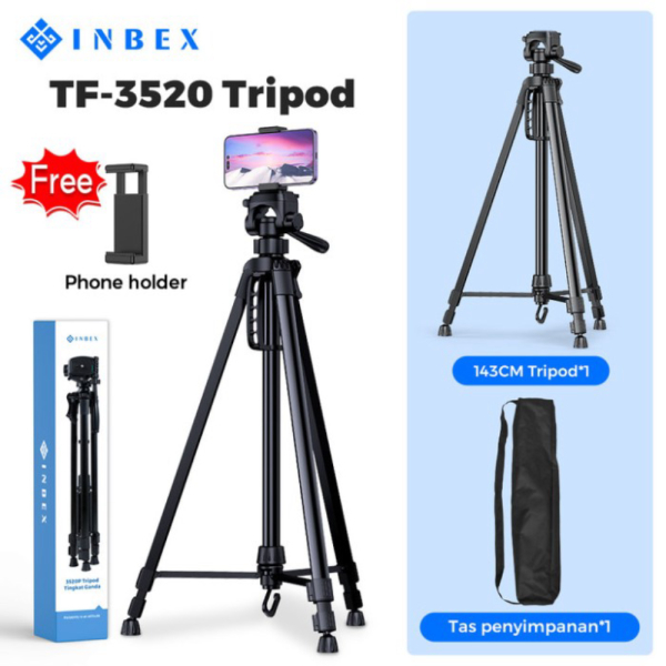 Diskon TF-3520p Jual INBEX 3520P tripod paduan kamera dudukan aluminium fotografi - camera