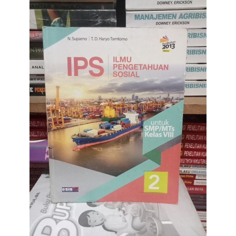 buku IPS kelas 2 /8 SMP Erlangga ESIS