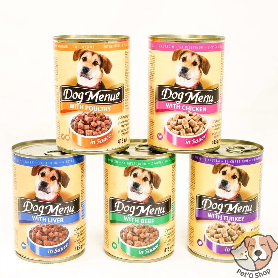 Kualitas Terupdate  DOG MENU Wet Food Can 415gr  Makanan Anjing Basah Kaleng Premium