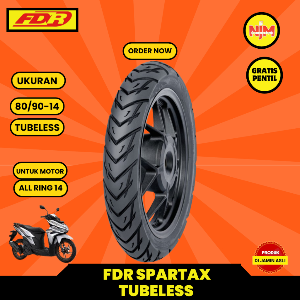 FDR SPARTAX 80/90-14 TUBELESS (TL)
