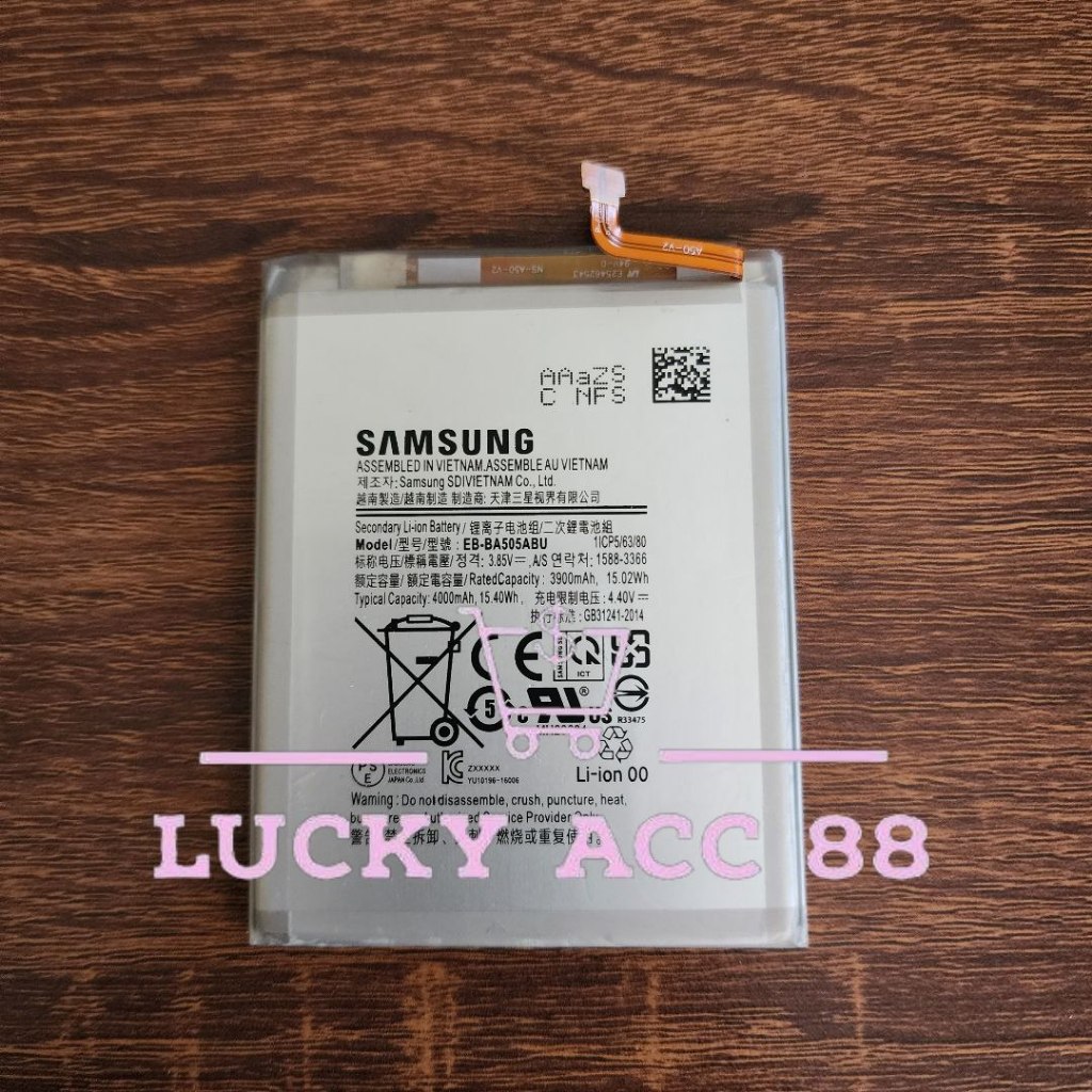 Baterai Batrei Samsung Galaxy A50 A505 A505F SM-A505F Original Batre Batrai Battery Tanam