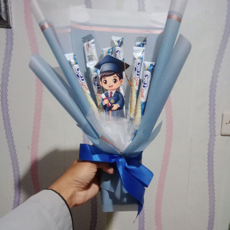 

buket wisuda/perpisahan/snak/Snack/makanan