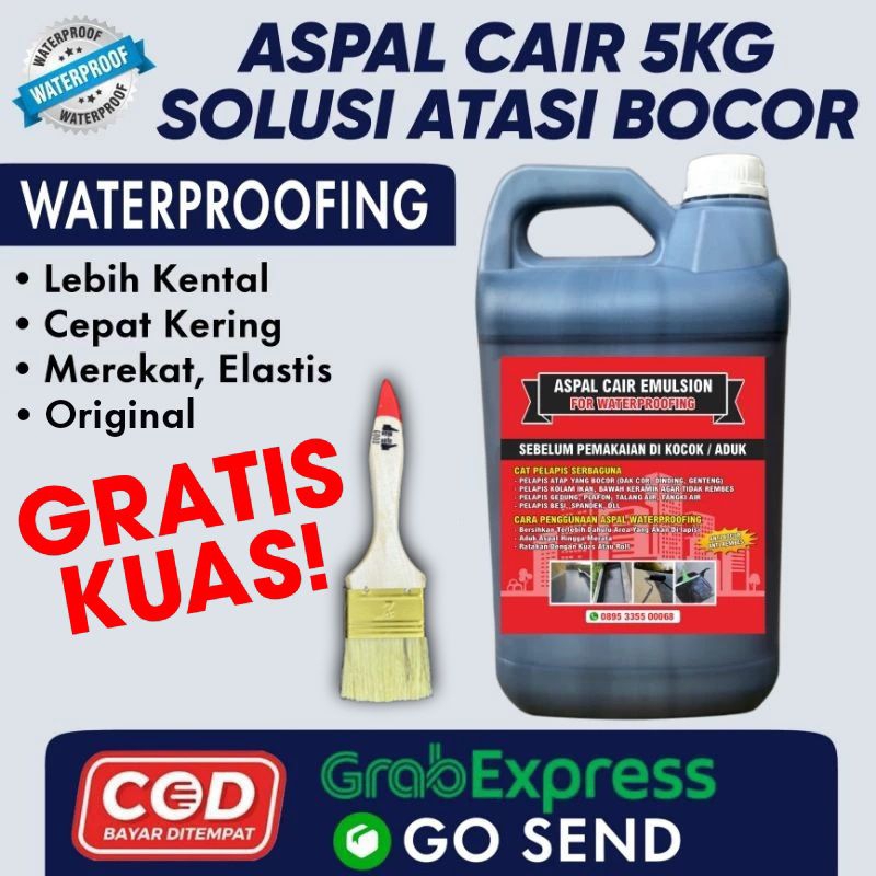 ASPAL CAIR 5KG PELAPIS ANTI BOCOR DAN REMBES