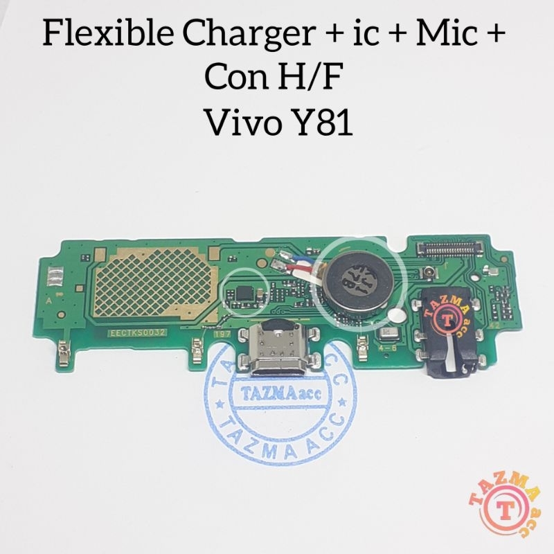 Vivo Y81 Ori Flexible Charger + ic Flexibel Konektor Cas Charger VIVO Y81