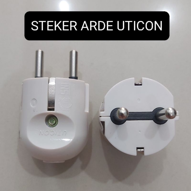 UTICON Steker Arde Kuningan Colokan Listrik AC