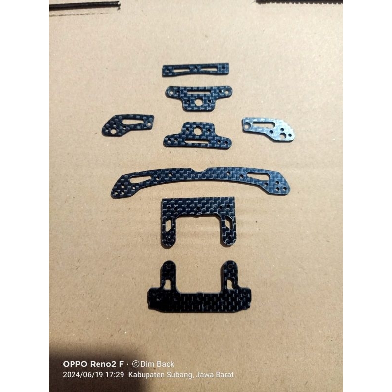 Rep Tamiya Paket HG Carbon Bumper STO ( Buat belakang )