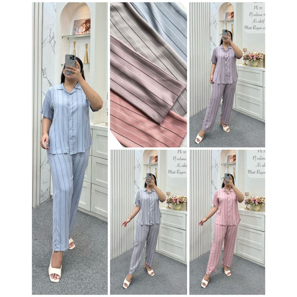 ONE SET SLEEP BY ANNISA FASHION ONE SET RAYON VISCOSE TERBARU KEKINIAN
