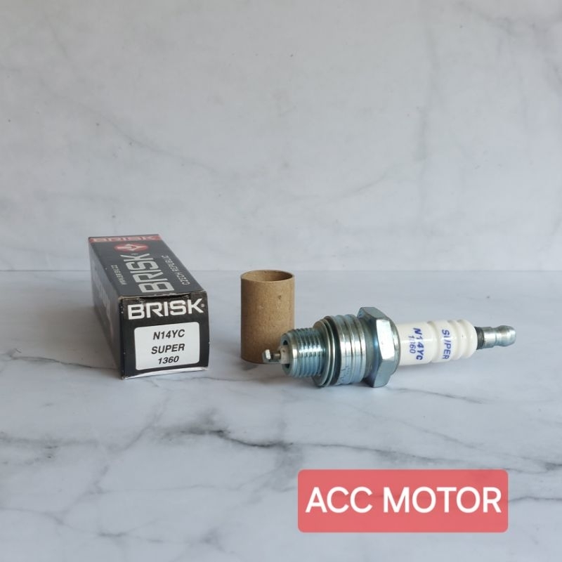 Busi Motor Vespa 2 Tak Exel - Exclusive - PX150 - P150S - P150X - Brisk Copper N14YC