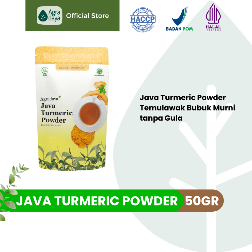 

Agradaya - Java Turmeric Powder Temulawak Bubuk Murni tanpa Gula