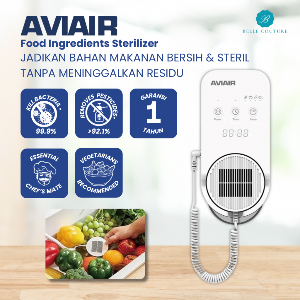 AVIAIR FOOD STERILIZER | Pembunuh Bakteri Makanan Penghilang Pestisida