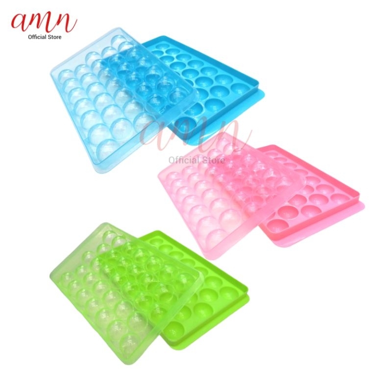 Cetakan Ice Jelly Ball Es Batu Puding Buah 33 Lubang Round Ukuran Besar Jumbo Sunrise