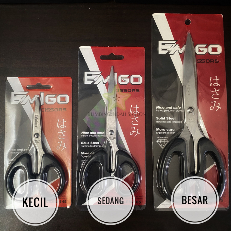 

Gunting Kecil EMIGO 4 inch 13 cm Pemotong Potong Cut Sharp Knife Blade Besi Mata Tajam Anti Karat Berkualitas Kertas Kain Benang Plastik Peralatan Perlengkapan ATK Alat Tulis Kantor Stationery Rumahan Dekorasi Pertukangan Blimbing Indah Sablon Malang