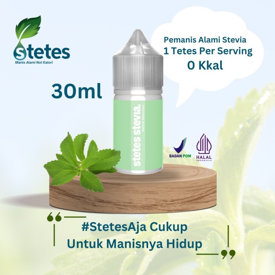 

Stetes Pemanis Natural Gula Cair Stevia Nol Kalori Untuk Diet dan Diabetes