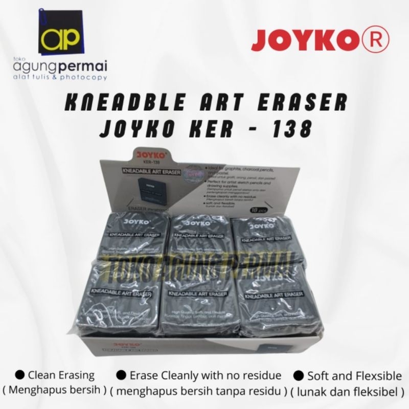 

Kneadable Art Eraser Penghapus Joyko KER-138